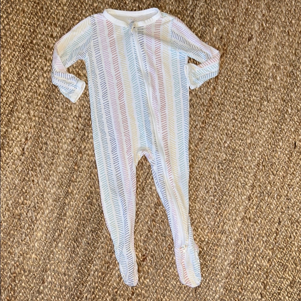 Kyte Baby Rainbow Striped Kids One Piece Pajamas